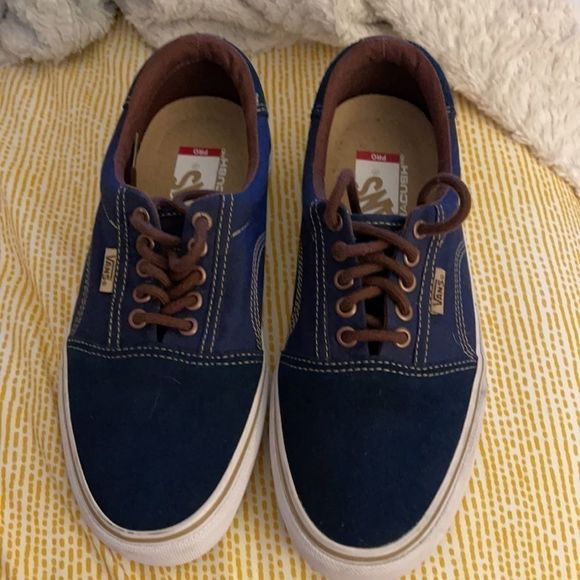 Vans Rowley [Solos] Skate Shoes Navy/Leather 7.5 - Picture 5 of 9